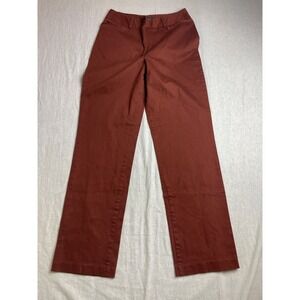 Relativity Brown Womens Size 8 Straight Leg Stretch Preppy Formal Dress Pants